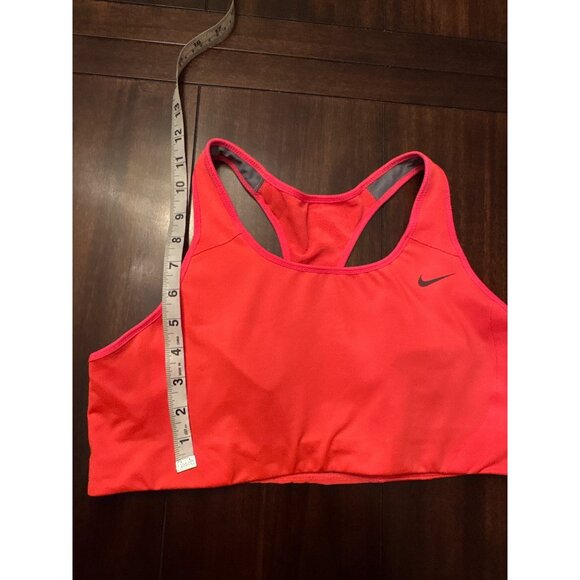 Nike Dri-Fit Womens XL Sports Bra Racerback Bright Pink & Gray - Picture 7 of 7